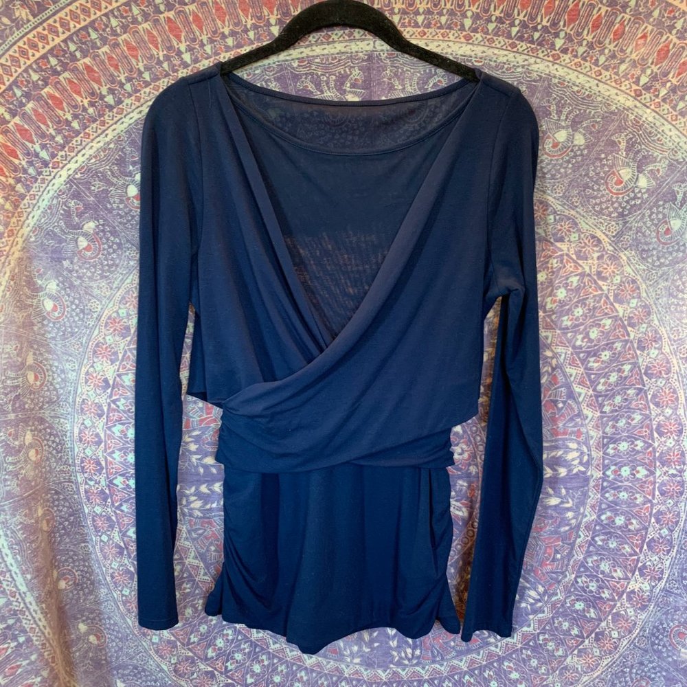Beautiful Dressy Blouse in Navy